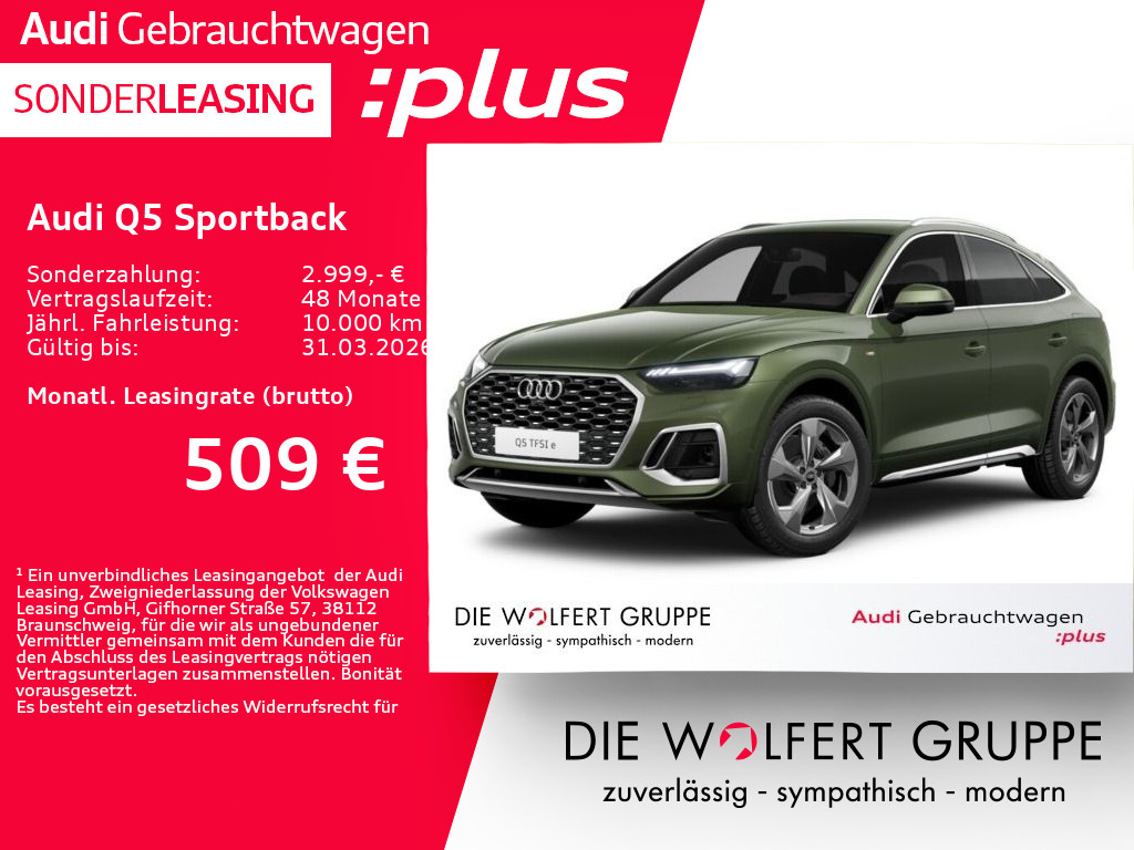 Audi Q5 Sportback S line 50 TFSI e quattro **0,5%**