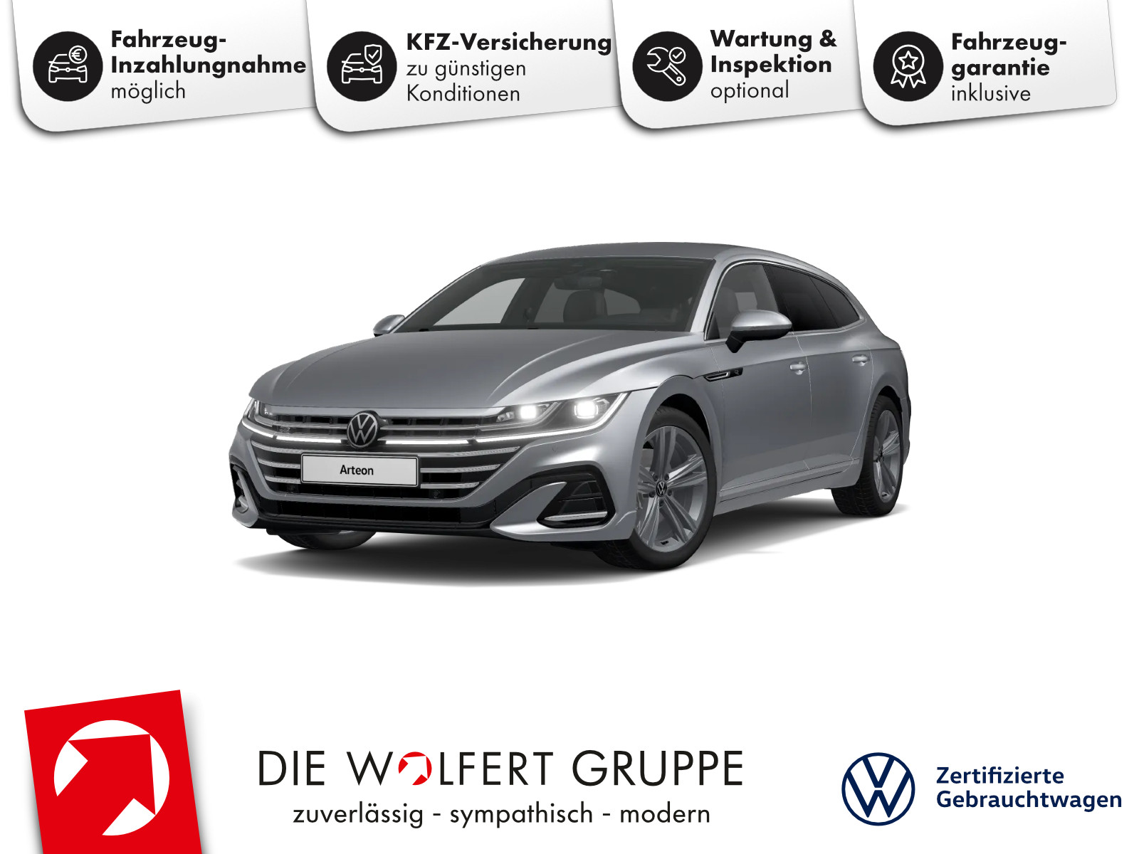Volkswagen Zertifizierte Gebrauchtwagen 16 Volkswagen Arteon SB R-Line 2.0 TDI AHK MATRIX ACC