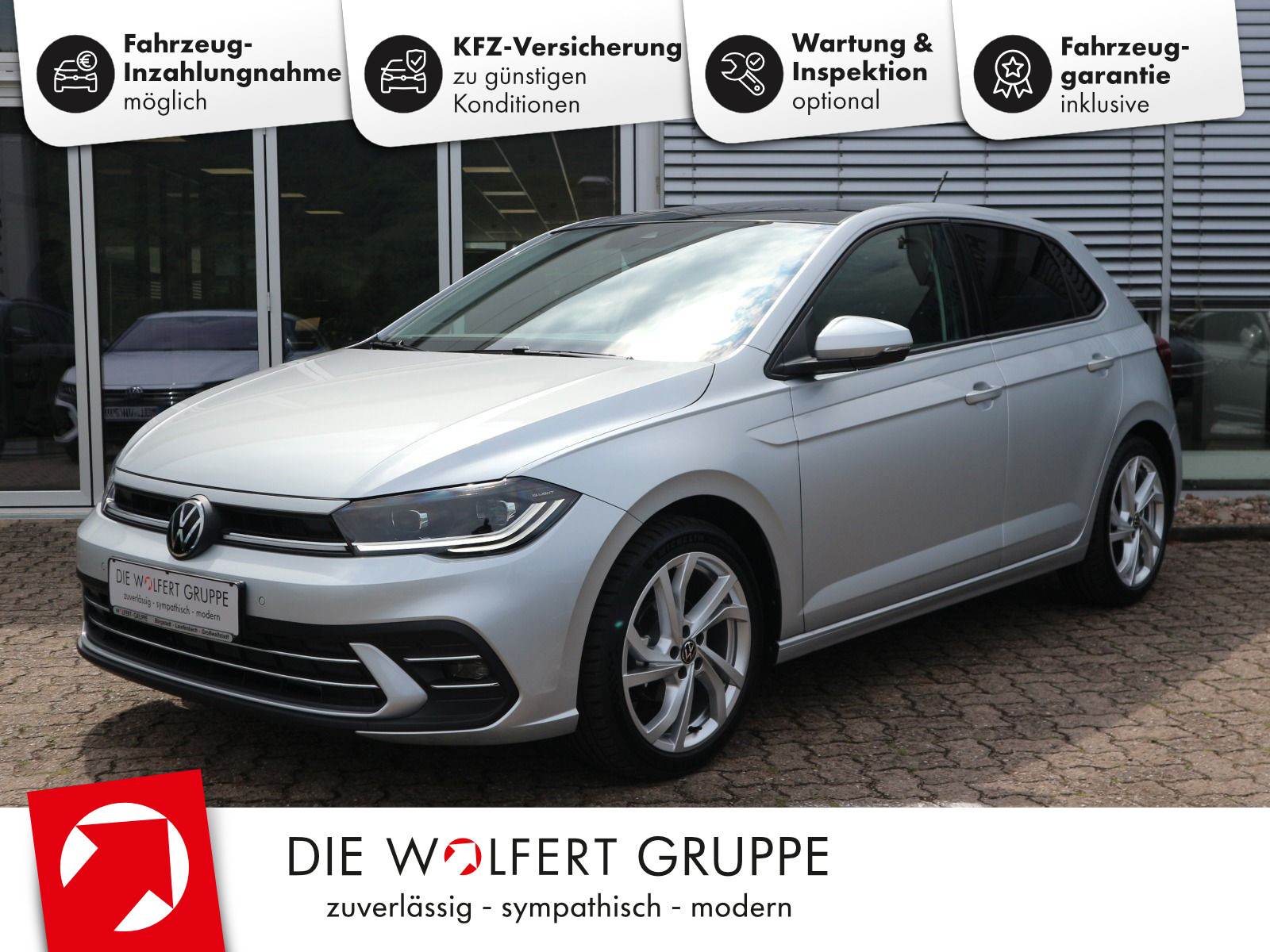 Volkswagen Polo Style 1,0 TSI OPF (95 PS) DSG *AHK*WINTERRÄDER*PANORAMADACH*NAVI*
