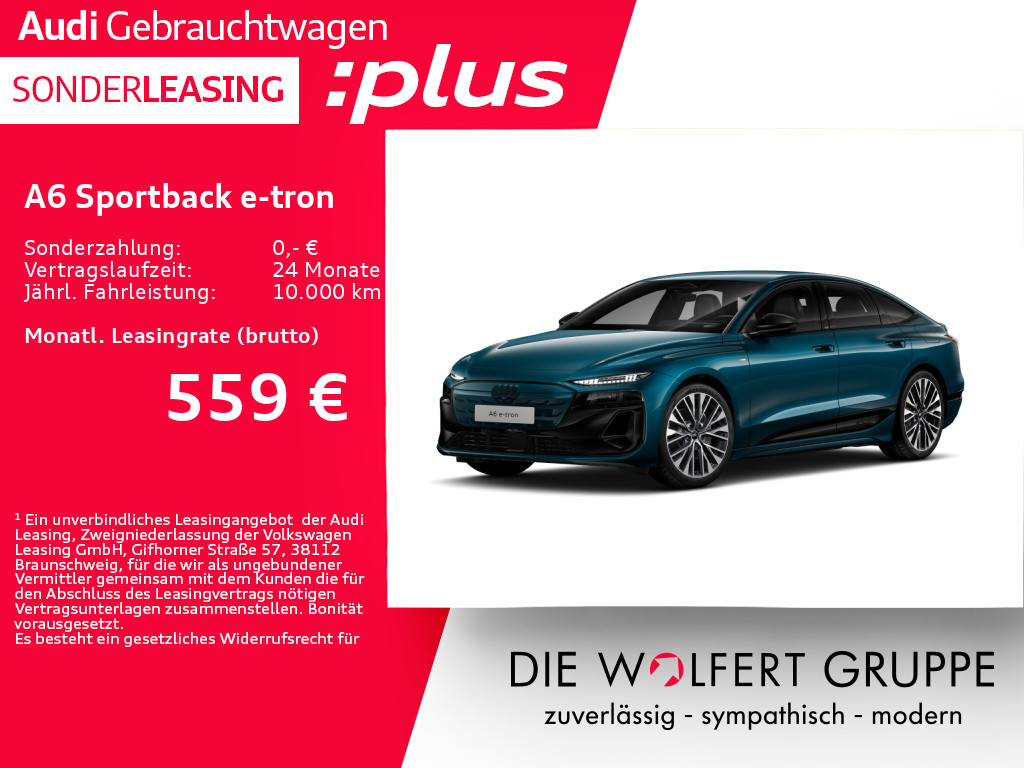 Audi A6 Sportback e-tron S line performance **0,25%**