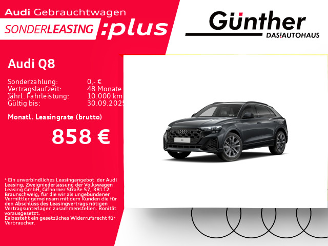 Audi Q8 55 TFSIe S LINE QUATTRO+AHK+PANORAMA+SPORTSIT