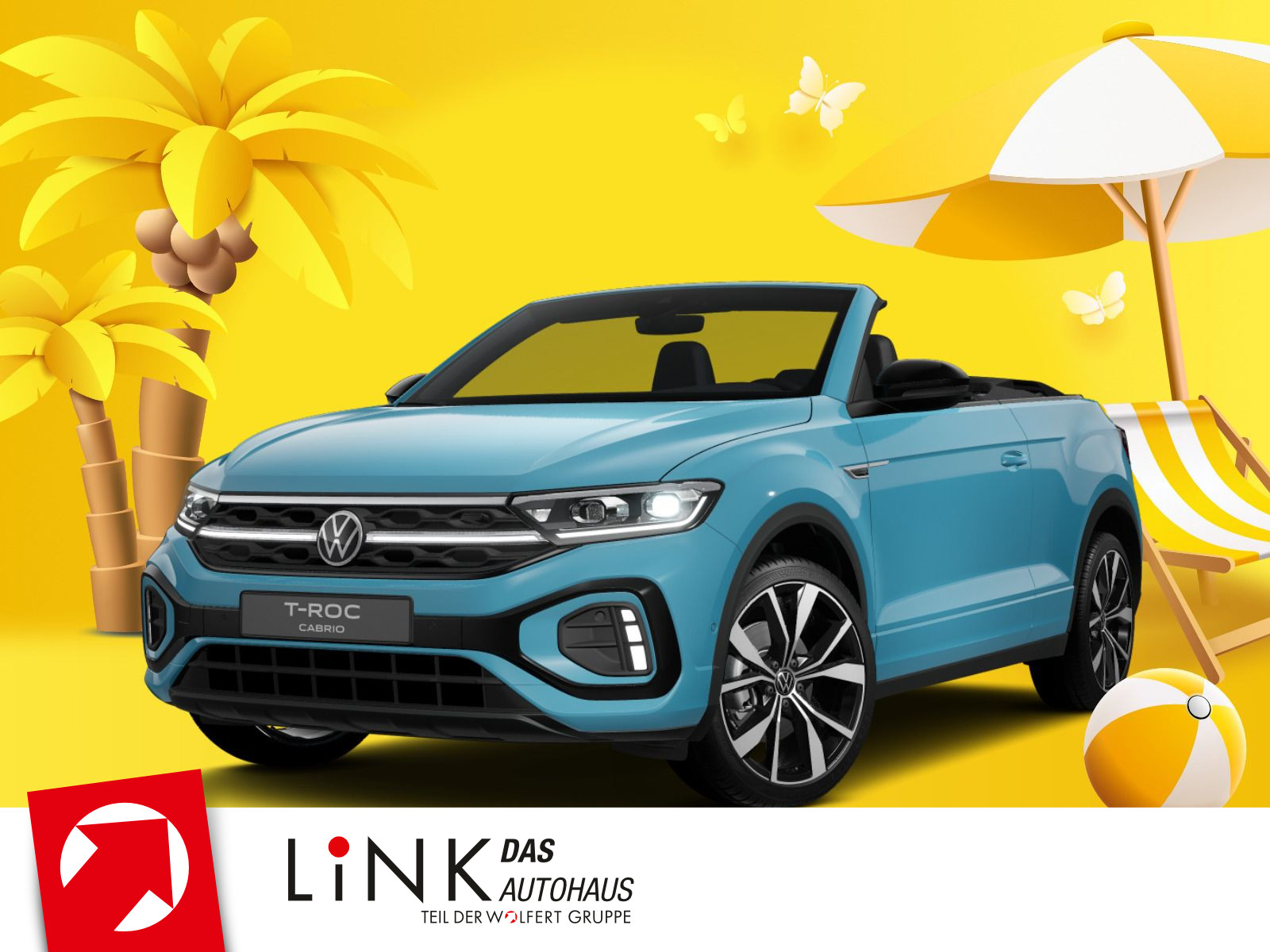 Volkswagen T-Roc Cabriolet R-Line 1.5 TSI OPF (150 PS) DSG *AHK*BLACKSTYLE*WINTERRÄDER*