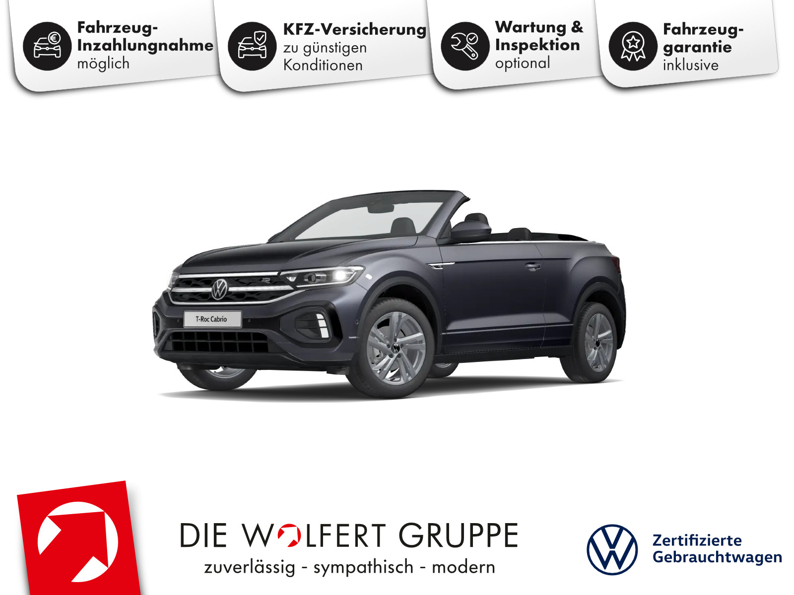 Volkswagen T-Roc Cabriolet R-Line 1.5 TSI DSG AHK RFK KEYLESS ACC