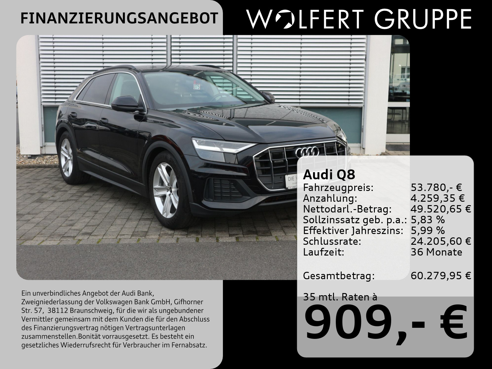 Audi Q8 50 TDI quattro tiptronic AHK*PANO*CARPLAY*ACC