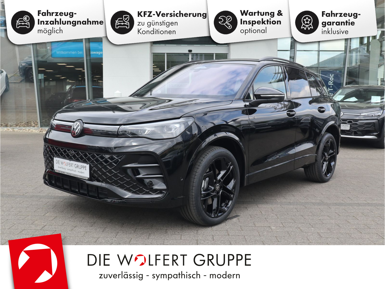 Volkswagen Tiguan R-Line 2,0 l TDI SCR 4MOTION (193 PS) DSG*WINTERRÄDER*AHK*STHZG*