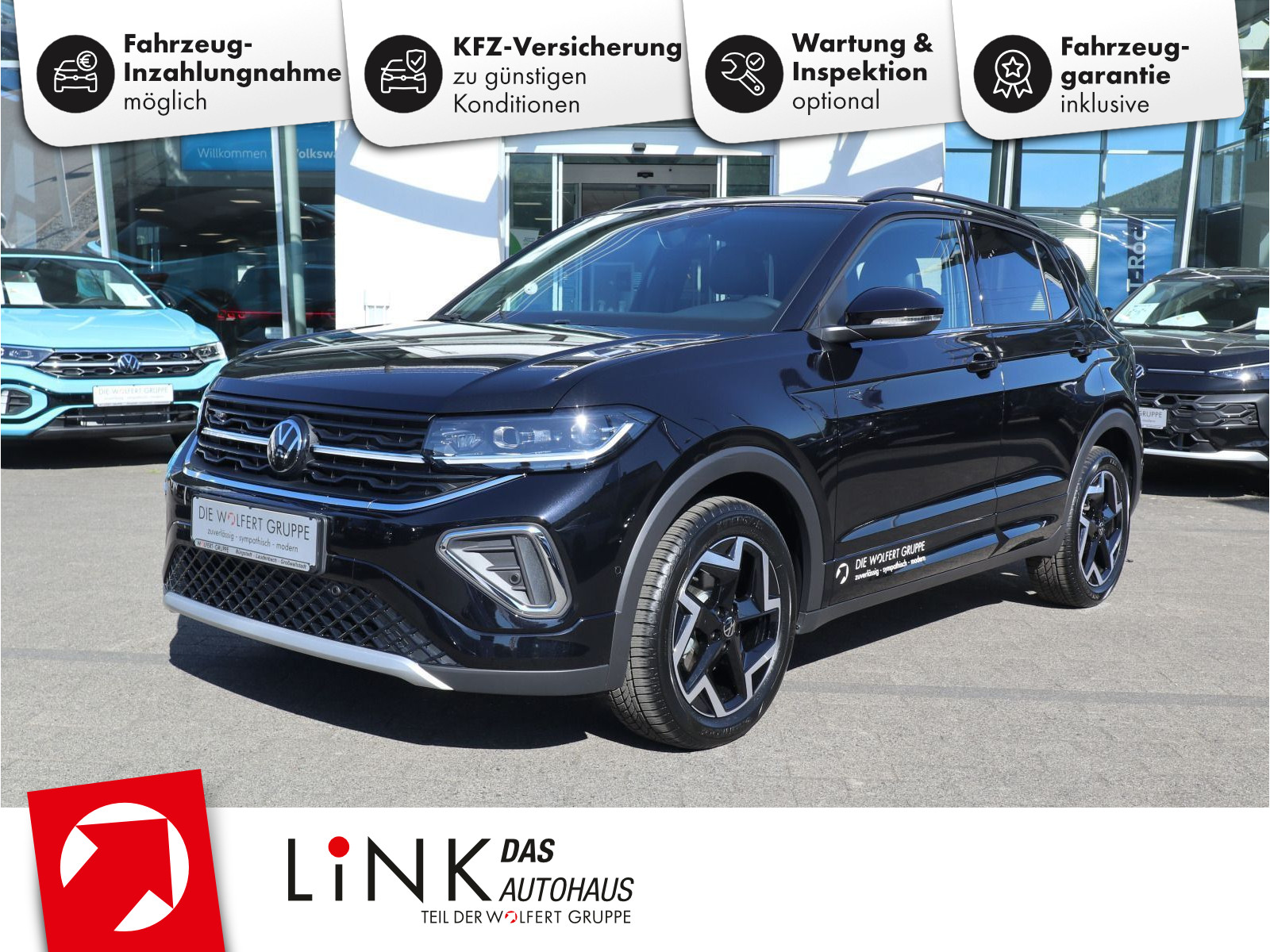 Volkswagen T-Cross R-Line 1.5 TSI ACT OPF (150 PS) DSG*AHK*NAVI*ALLWETTER*