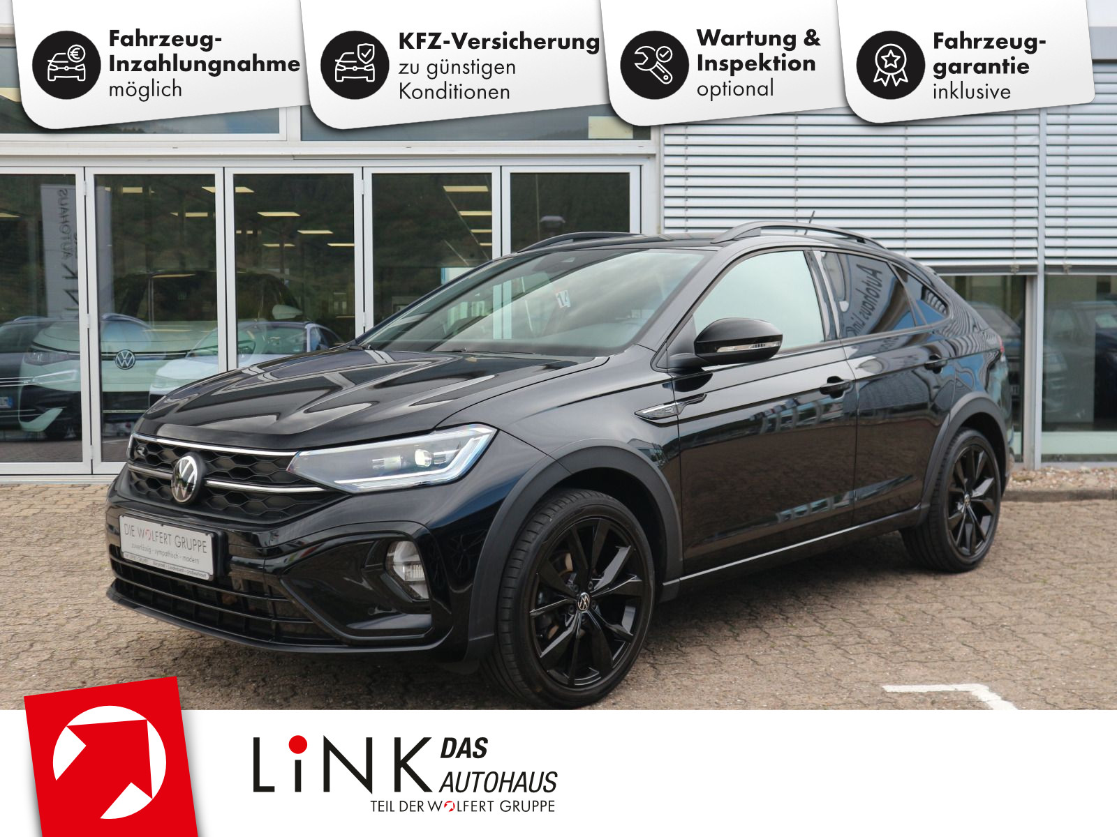 Volkswagen Taigo R-Line 1.5 TSI DSG AHK RFK MATRIX BLACK