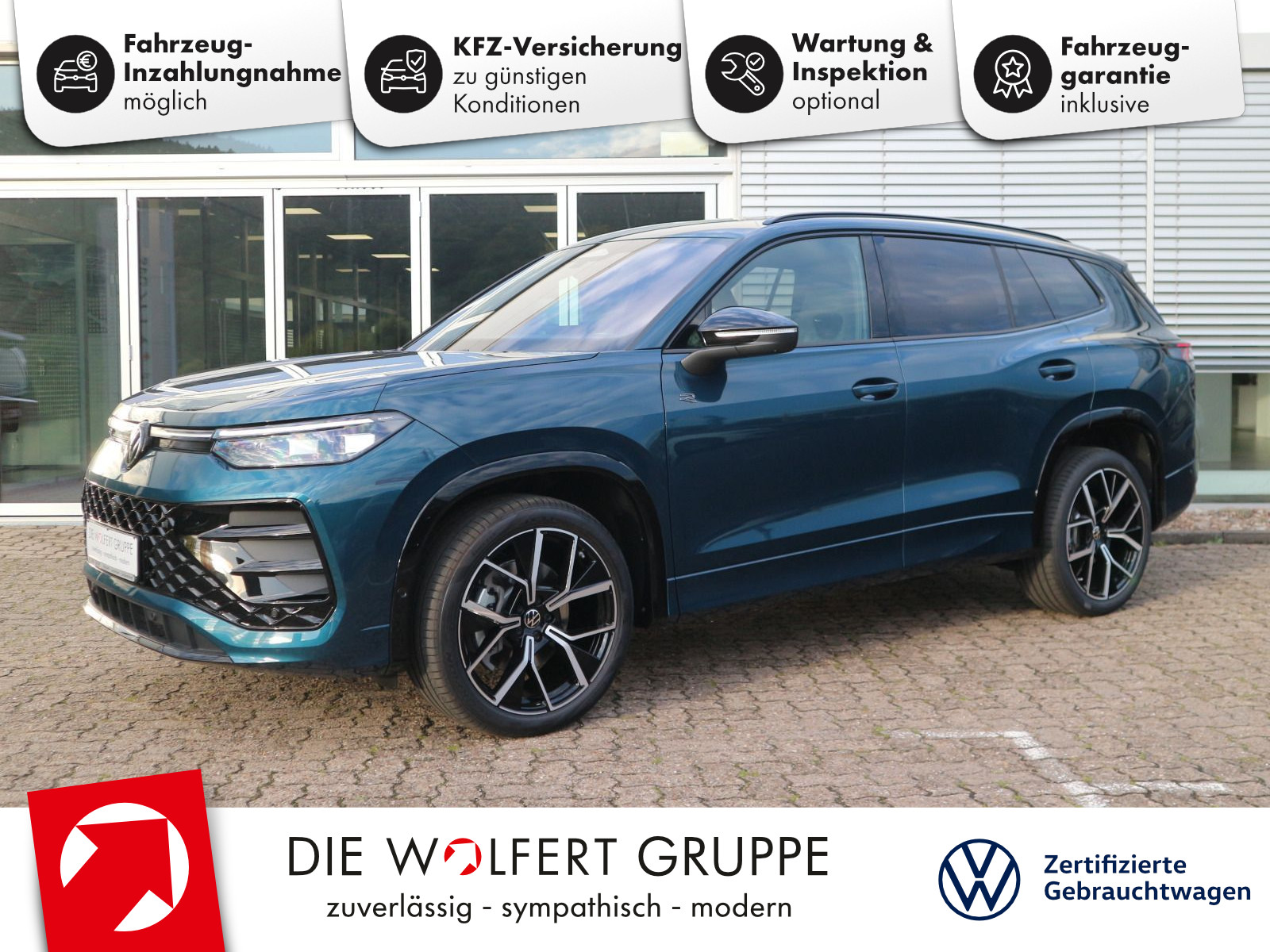Volkswagen Tayron R-Line 2.0 TDI DSG 4M AHK PANO STHZG 7-SITZE