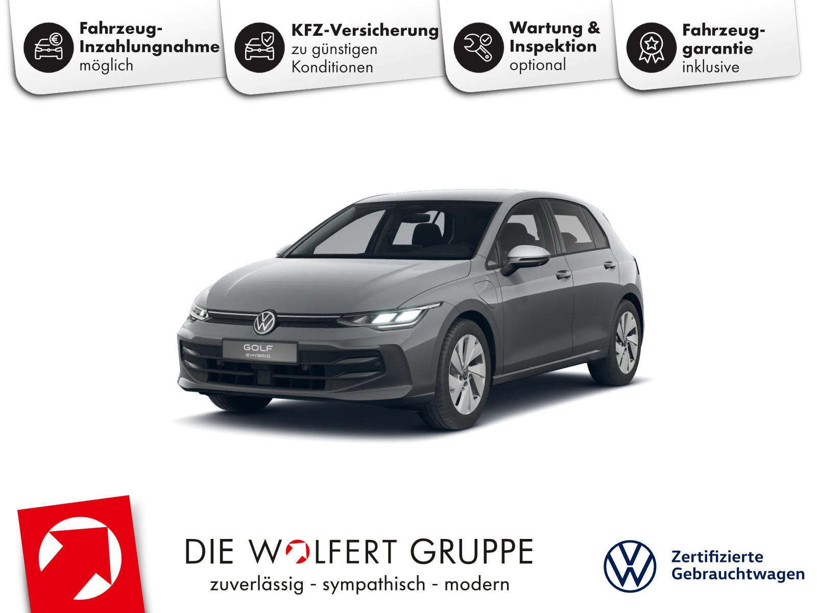 Fahrzeugabbildung Volkswagen Golf Life 1.5 TSI eHybrid DSG 360° ACC CARPLAY LED