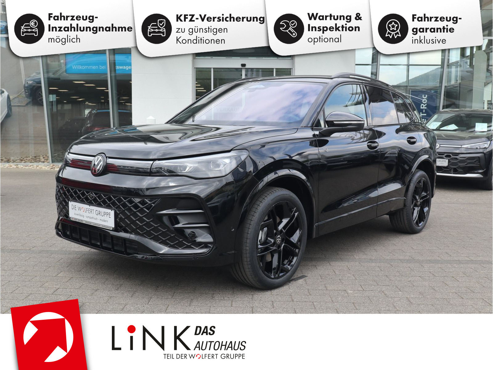 Volkswagen Tiguan R-Line 2,0 l TDI SCR 4MOTION (193 PS) DSG*WINTERRÄDER*AHK*STHZG*