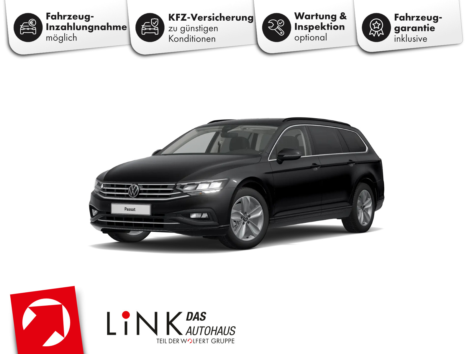Fahrzeugabbildung Volkswagen Passat Variant Business 2.0 TDI DSG PANO AHK RFK NAVI LED