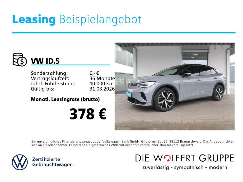 Fahrzeugabbildung Volkswagen ID.5 GTX ACC MATRIX CARPLAY NAVI