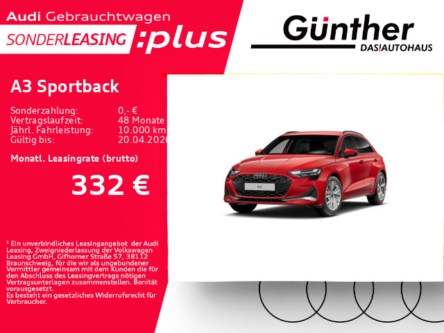 Audi A3 Sportback 40 TFSIe+WINTERRÄDER+AHK+KAMERA+VIR