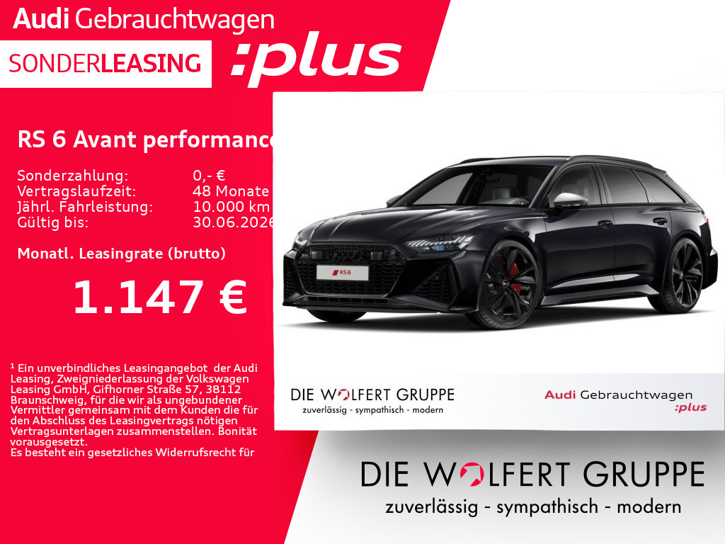 Fahrzeugabbildung Audi RS 6 Avant performance tiptronic RS-SPORTAGA*360