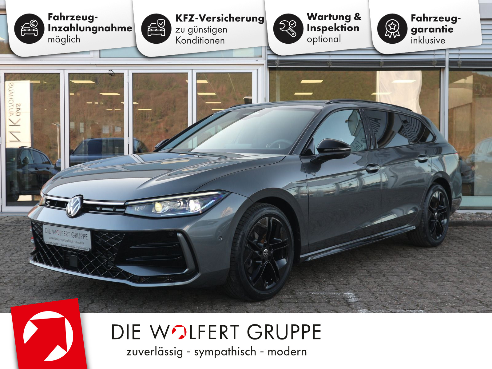 Volkswagen Passat R-Line 2,0 TDI SCR (150 PS) DSG *AHK*BLACK STYLE*WINTERRÄDER*NAVI PRO*