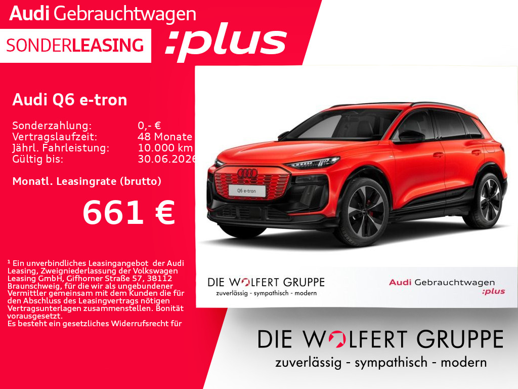 Audi Q6 e-tron quattro **0,25%**AHK*PANO*360°*LUFT