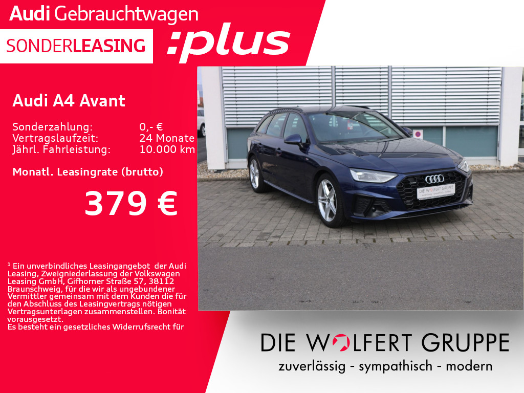 Fahrzeugabbildung Audi A4 Avant S line 40 TDI quattro S tronic ACC*CARPLA*RFK