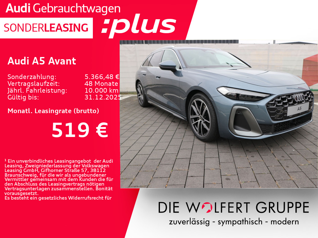Audi A5 Avant TFSI S line S tronic*AHK*B&O*NAVI*LED*