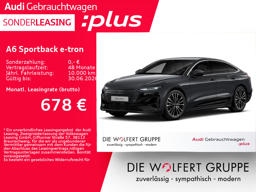 Audi A6 Sportback e-tron quattro **0,25%**ACC*360°