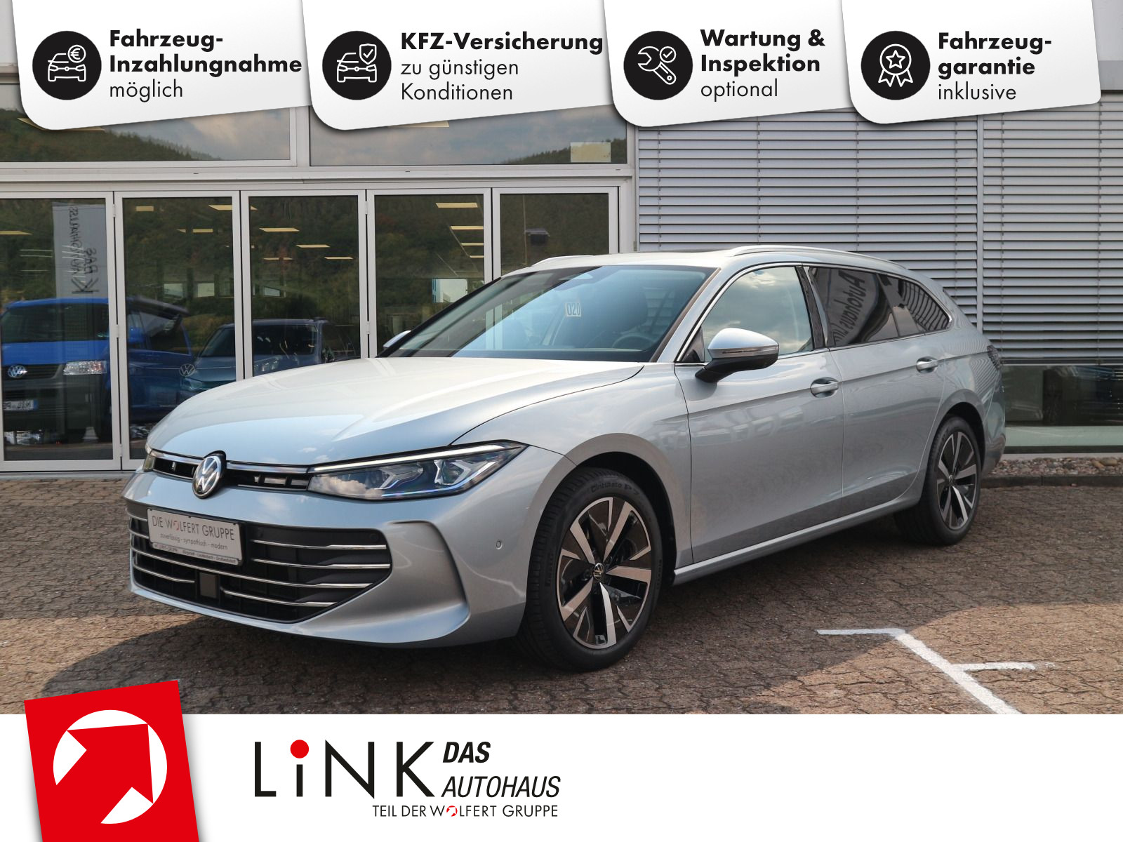 Fahrzeugabbildung Volkswagen Passat Business 1.5 eTSI DSG HK PANO AHK 360°