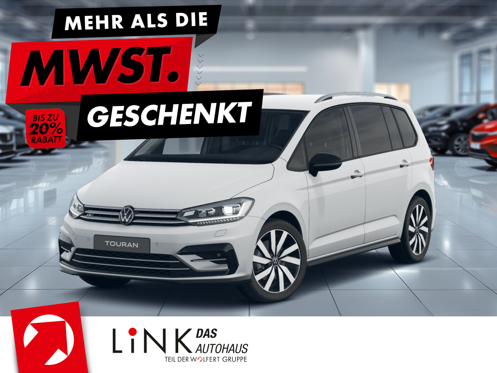 Volkswagen Touran ENERGY 1,5 TSI OPF (150 PS) DSG*R-LINE*NAVI*7-SITZER*