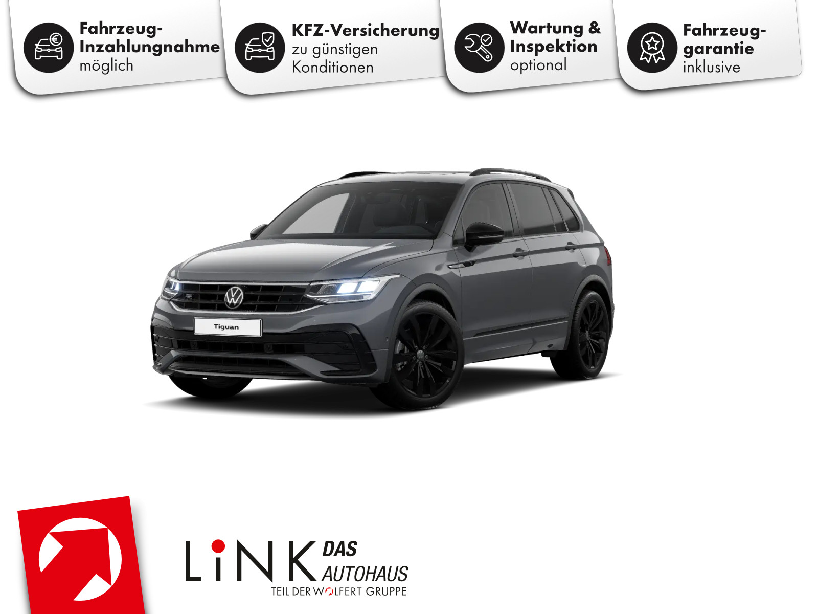 Fahrzeugabbildung Volkswagen Tiguan 2.0 TSI DSG 4M R-Line AHK PANO RFK DCC