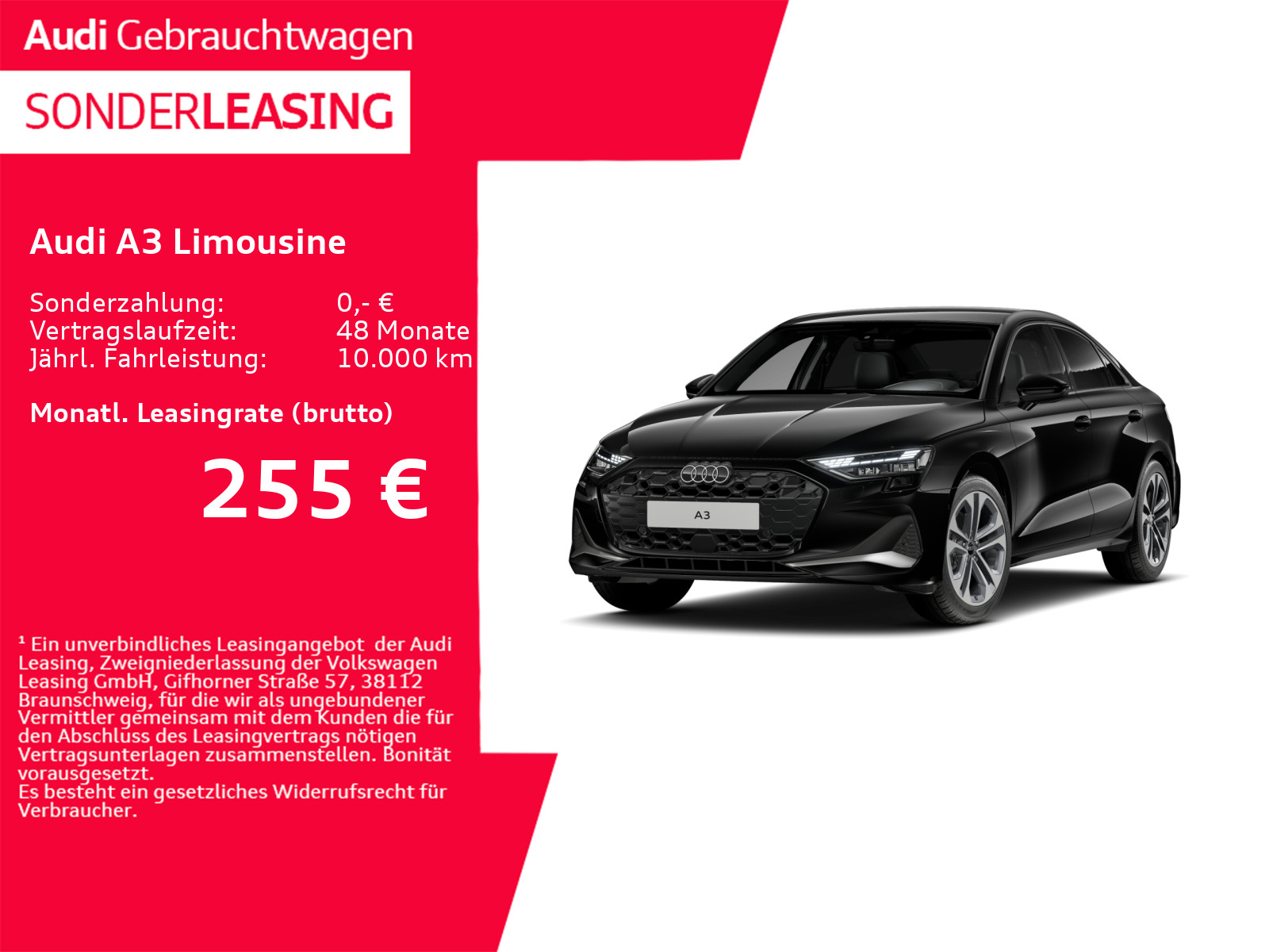 Fahrzeugabbildung Audi A3 Limousine advanced 35 TFSI S tronic AHK*ACC