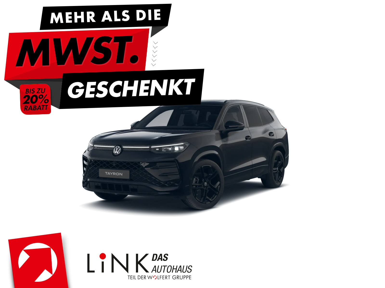 Volkswagen Tayron R-Line 2,0 TDI 4MOTION (193 PS) DSG *AHK*7-SITZER*WINTERRÄDER*LEDER*BLACKSTYLE*