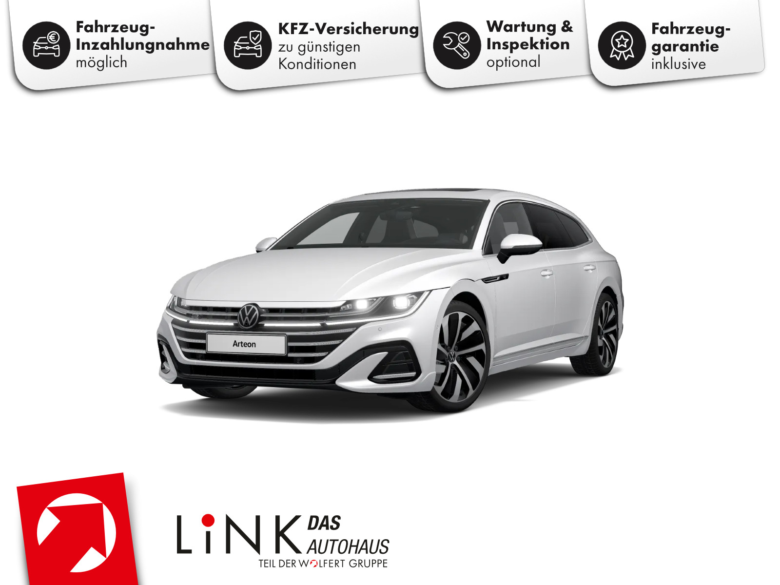 Volkswagen Arteon SB R-Line 2.0 TDI DSG 4M STHZG HK AHK 360°