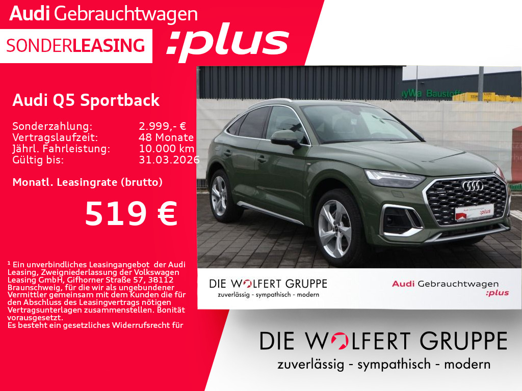 Audi Q5 Sportback S line 50 TFSI e quattro **0,5%**