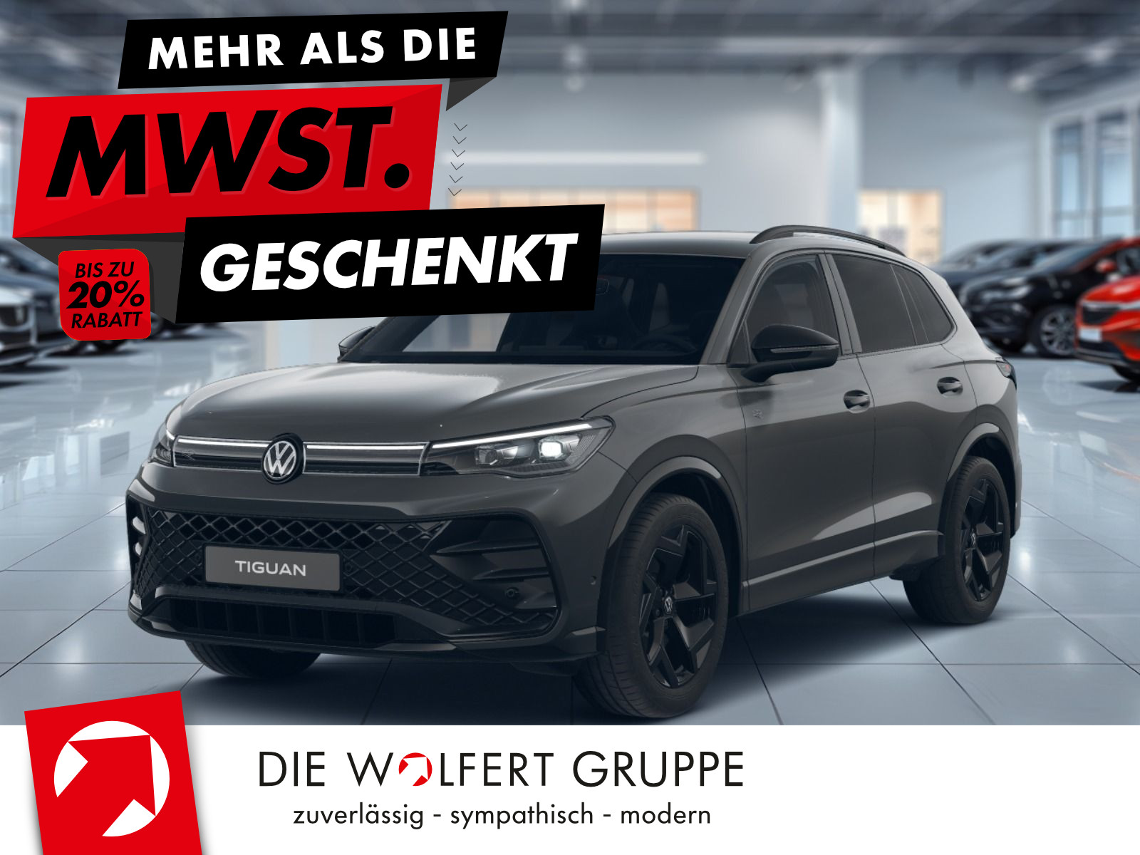 Volkswagen Tiguan R-Line 2,0 TDI SCR (150 PS) DSG*AHK*WINTERRÄDER*NAVI*