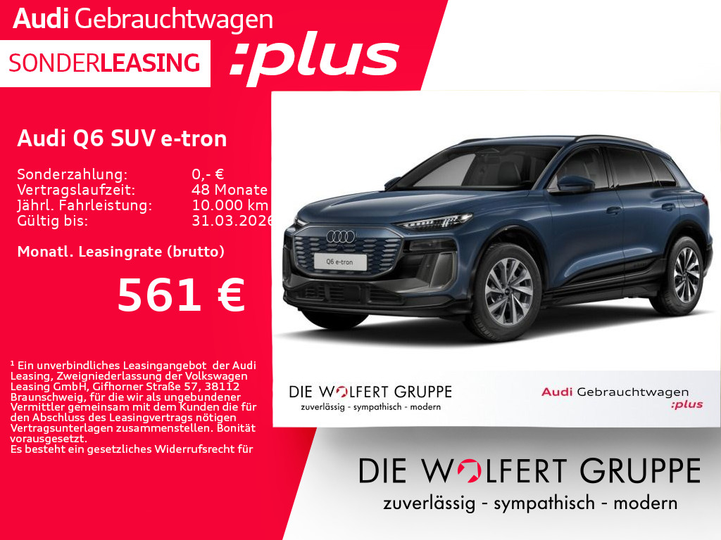Audi Q6 e-tron performance S line **0,25%**360°*ACC